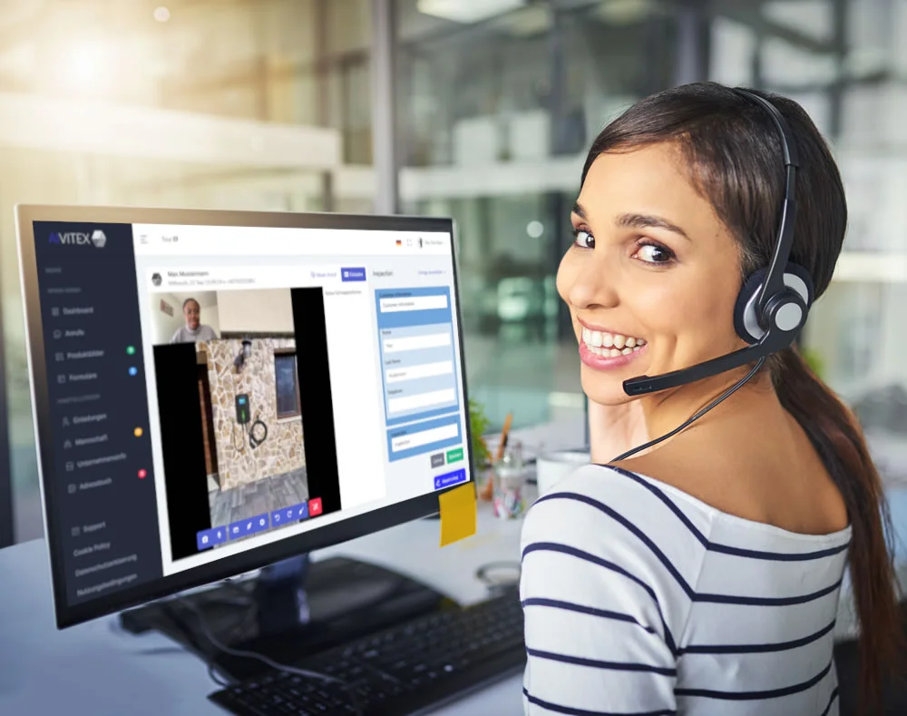 AIVITEX-Mitarbeiter für den Remote-Kundensupport